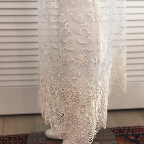 Escada Vintage 90s Escada Maxi Lace Overlay Mini Skirt - Picture 6 of 14